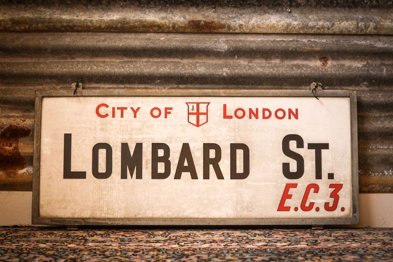 London, England Street Sign Of Historic Interest - Lombard Street
