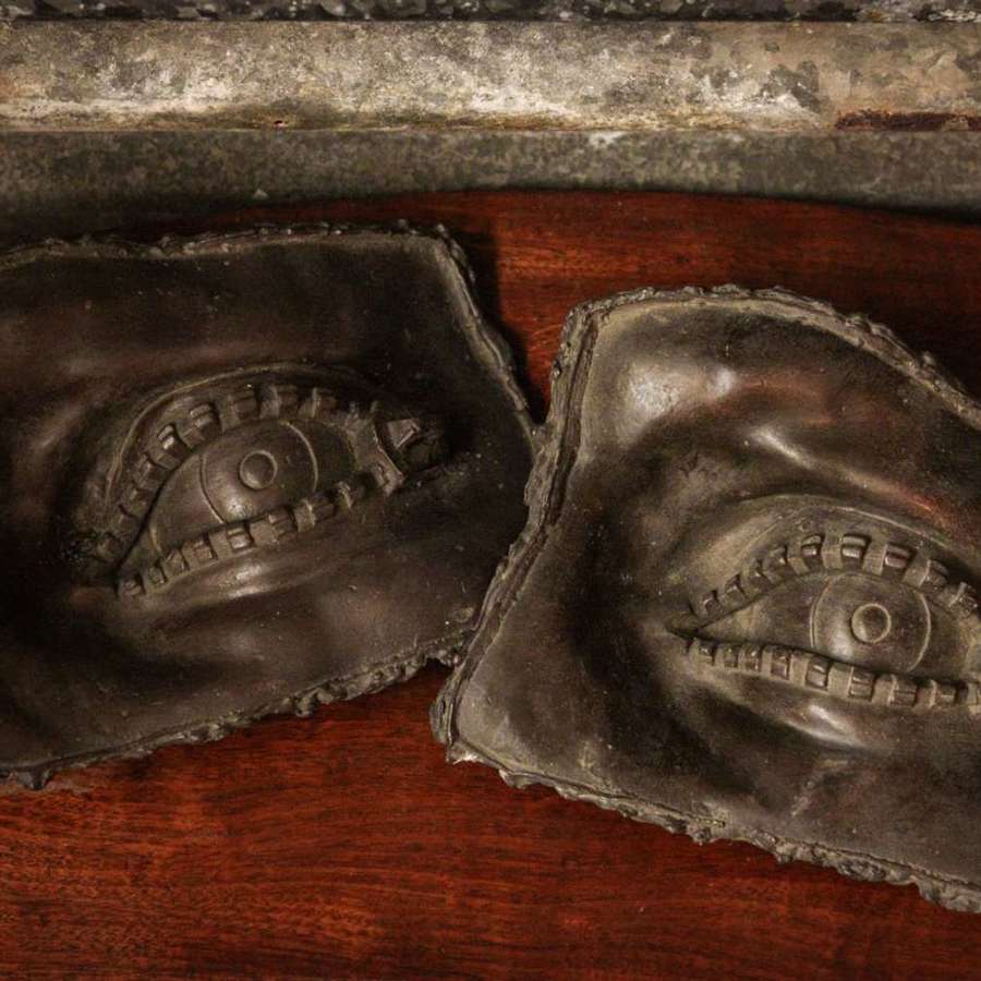 A Pair Of Exceptional Quality Zipped Eyed Bronzes