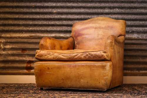 Blonde Dutch Leather Chair