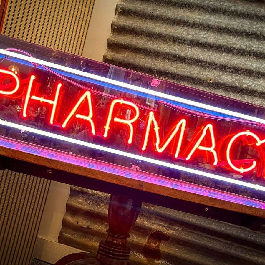 1970's Pharmacy Neon Sign