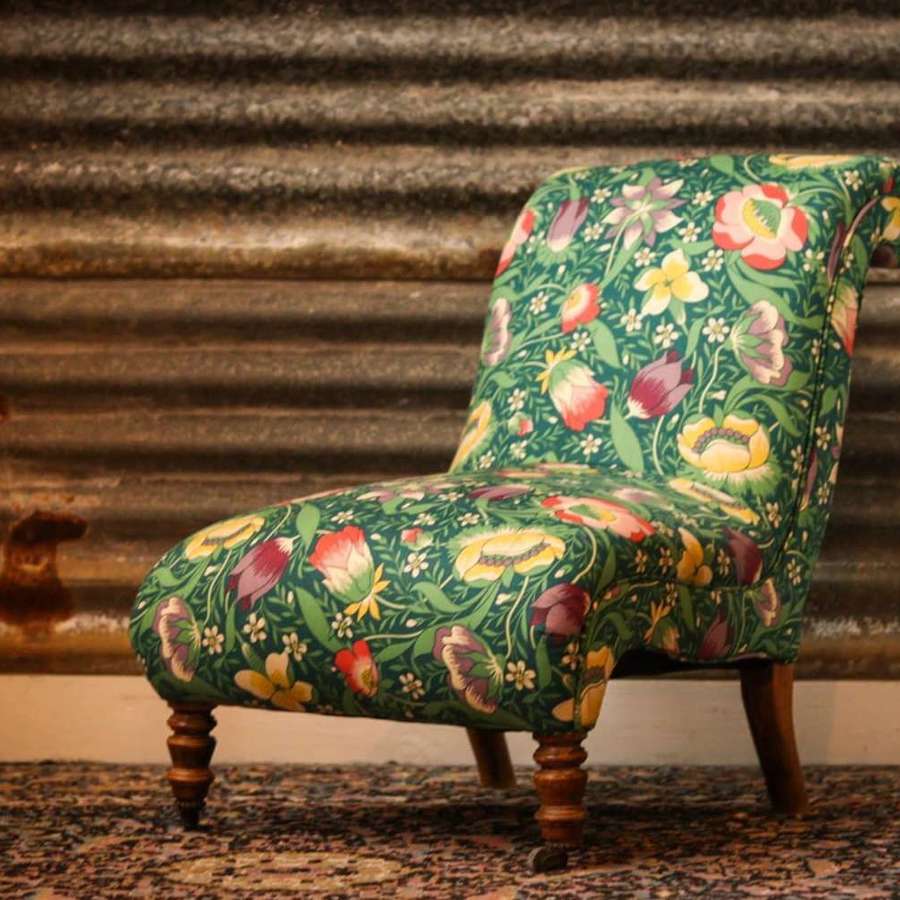 Liberty Floral Print Slipper Chair