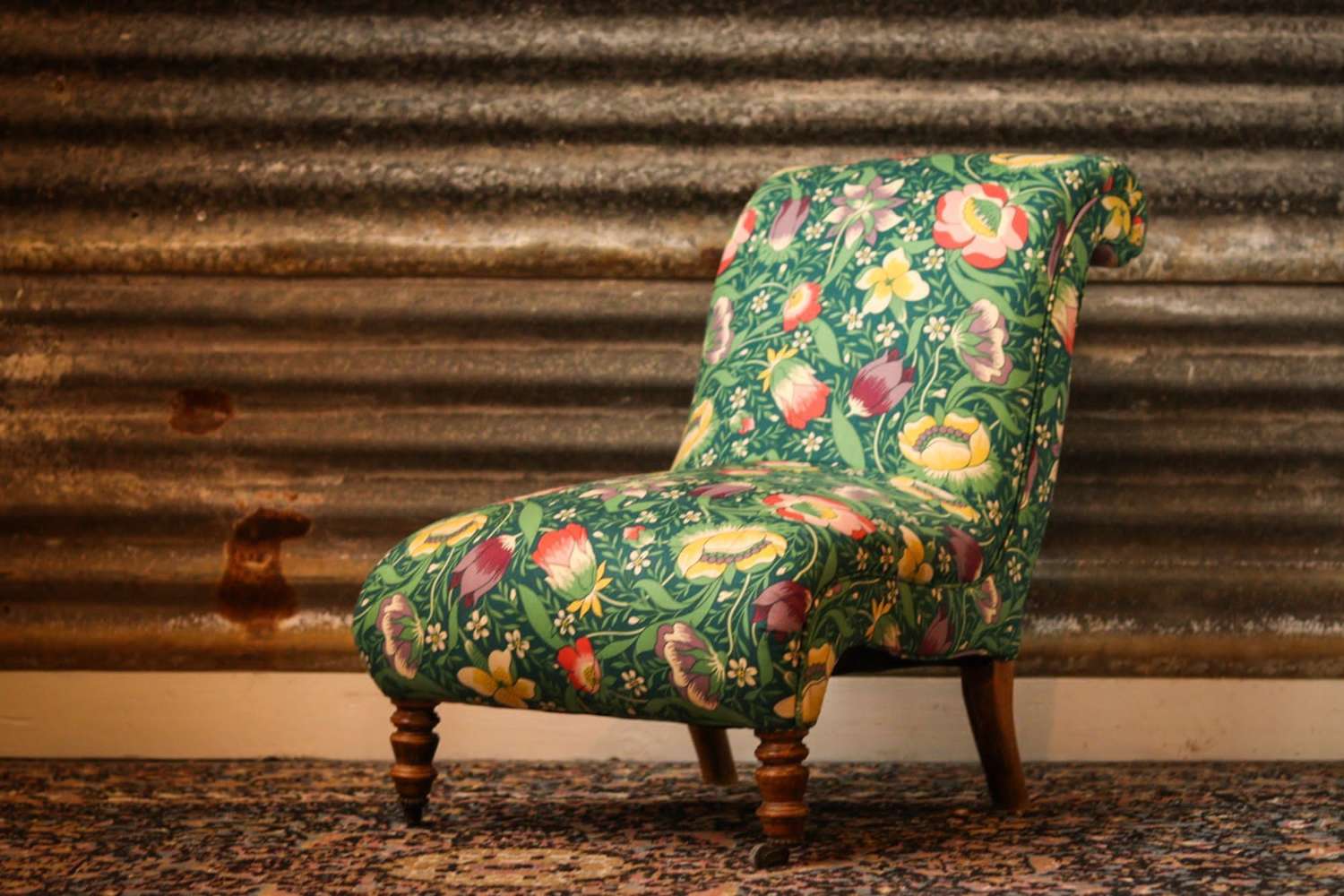 Liberty Floral Print Slipper Chair