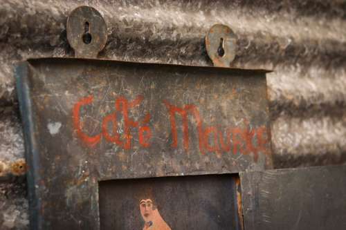 French Naughty Copper Menu Holder