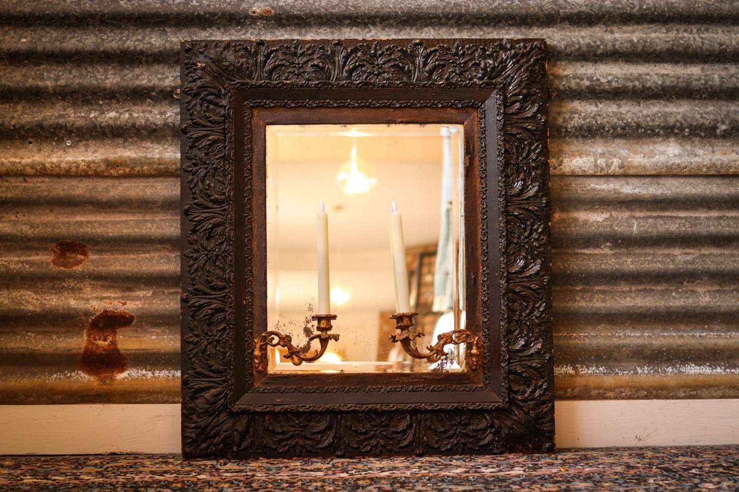 Gothic Girandole 19th century mirror