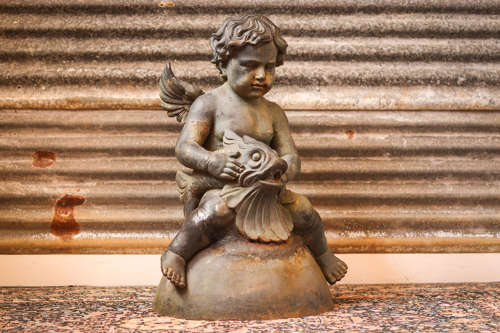 Superb Cast Iron angel water feature