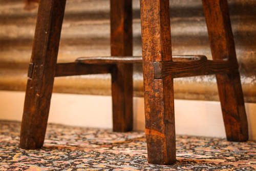 A factory machinists stool