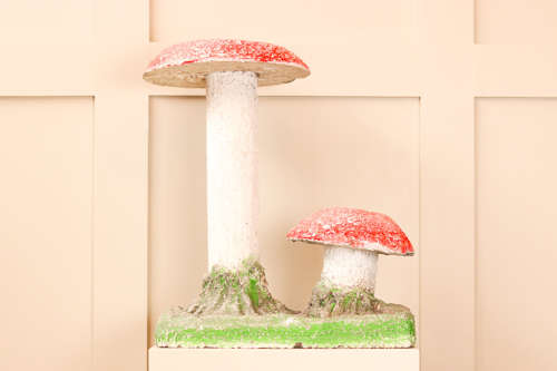 Vintage stone mushroom
