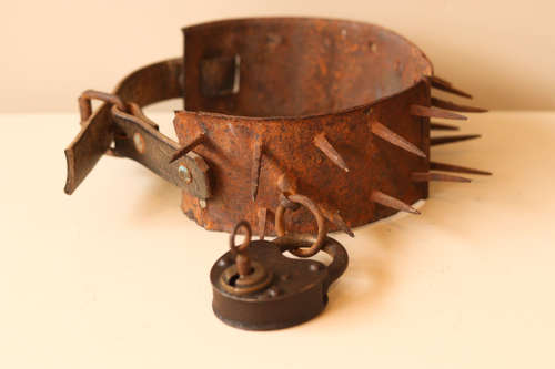 19th Century Very Rare Spiked Collar