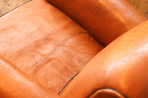 Large French Leather Chair