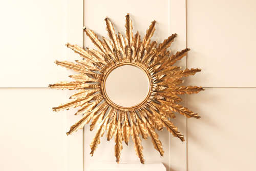 A double Spanish sunburst mirror